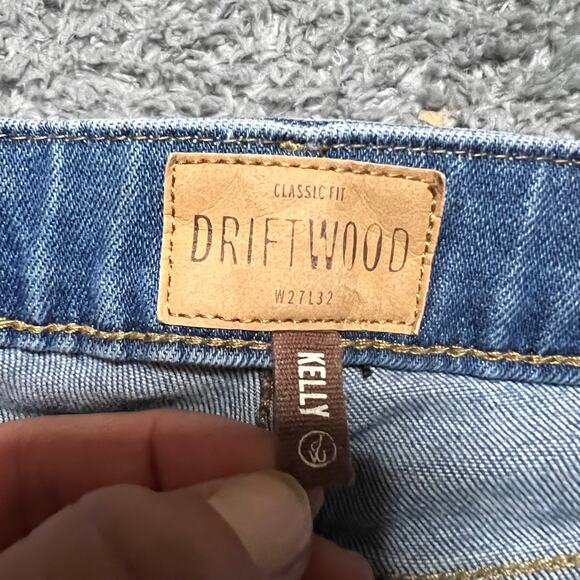 Driftwood Jeans Womens 27 (28x32) Kelly Bootcut Blue Mid Rise Denim Pants - Picture 5 of 10